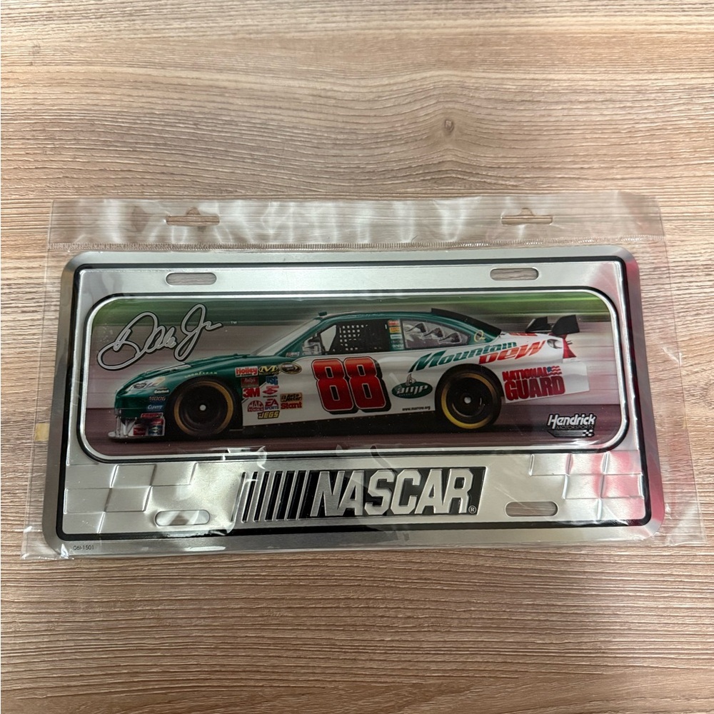 NASCAR License Plate Frame Dale Earnhardt Jr. #88 Mountain Dew License Plate